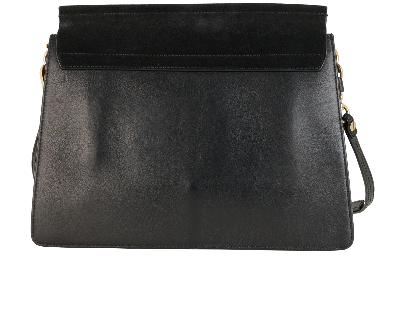 Large Faye, &pound;350, Handbags, Black, Leather/Suede, Back view